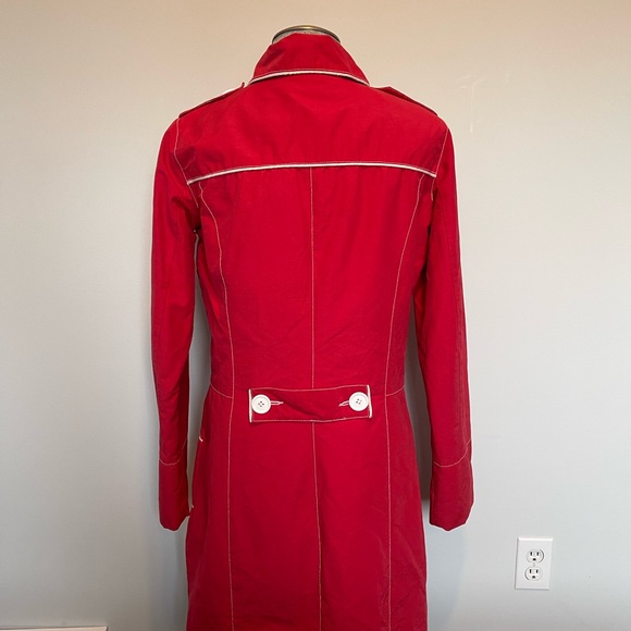 ONLY Brand Stylish Red Trench Coat - Picture 15 of 15